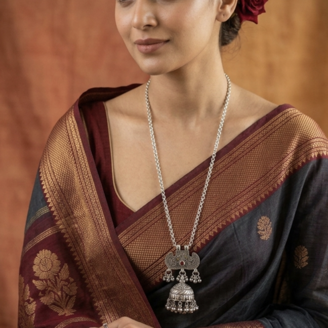 Traditional Tribal Silver Banjara Nacklace 
